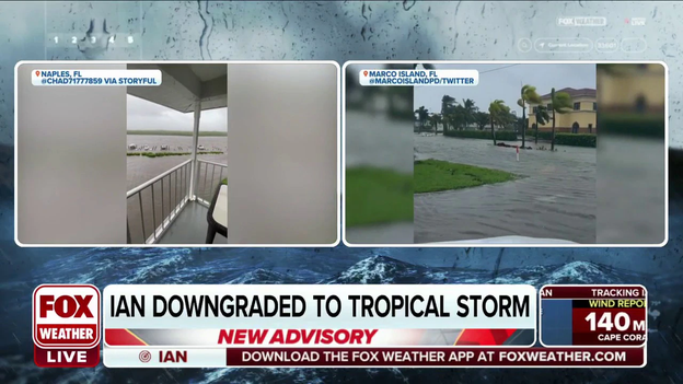 Storm surge causes significant flooding in southwestern Florida