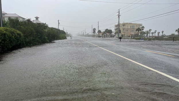 Roads flooded in Florida's St. John's County