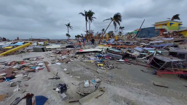 Watch: Fort Myers Beach looks like a warzone after effects of Hurricane Ian