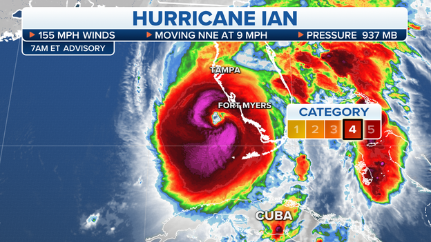 7 A.M. UPDATE: 155-mph Hurricane Ian to make catastrophic landfall in Florida Wednesday afternoon