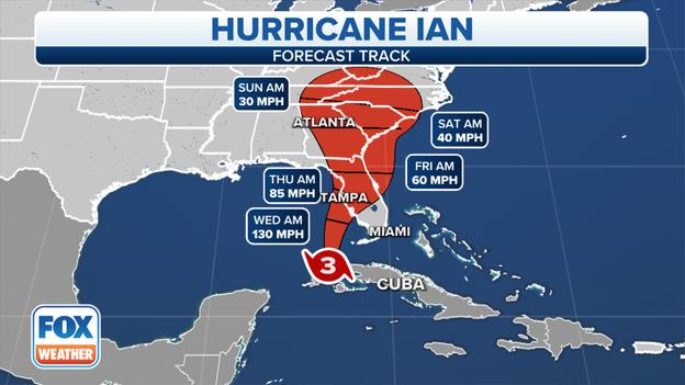 11:00 A.M. ADVISORY: Ian slightly weakens, poses near-worst-case scenario along Florida’s Gulf Coast