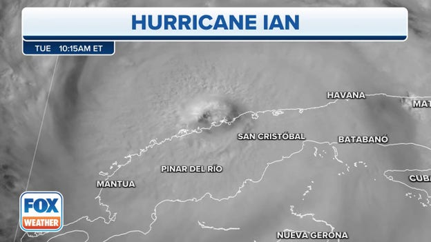 Watch: Satellite images show powerful Hurricane Ian spinning off the coast of Cuba