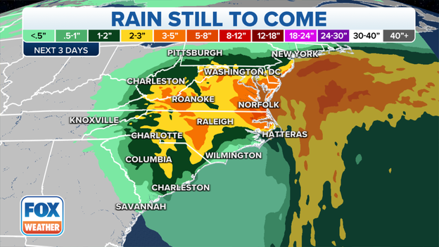 5 P.M. UPDATE: Remnants of Ian located over western Virginia