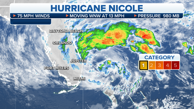 11 PM UPDATE: Hurricane Nicole brings dangerous storm surge to Florida