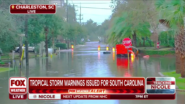 Tropical Storm Nicole causes messy commute for Charleston, SC motorists