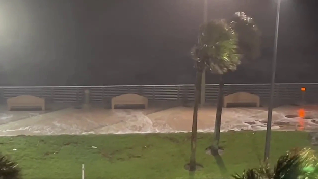 Hurricane Nicole bringing large surf to Daytona Beach