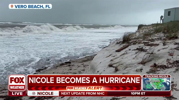 Dozens of people in Vero Beach, Florida, move to shelters ahead of Hurricane Nicole