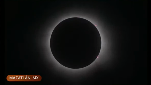 Totality underway in Mexico