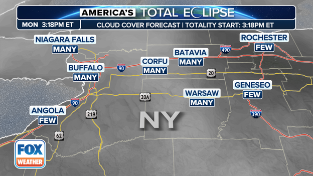Eclipse forecast for western New York is iffy