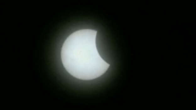 Partial eclipse underway in Texas
