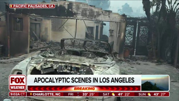 Look: Daylight reveals apocalyptic scenes as Los Angeles is devastated by deadly wildfires