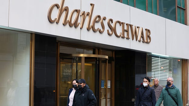 Charles Schwab beats profit estimates on higher rates; deposits drop