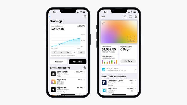 Apple adds savings account to Apple card