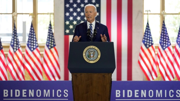 President talks up 'Bidenomics' though new poll shows just 34% approve his handling of the economy