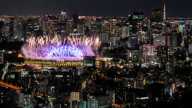 Tokyo skies are lit at the 2020 Olympics