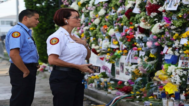 Where the Surfside memorial flowers are coming from