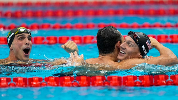 Caeleb Dressel wins fourth gold medal in men's 50M freestyle