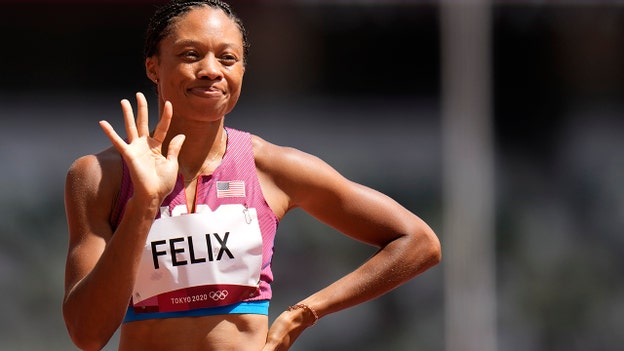 US track star Allyson Felix makes Olympic history with bronze medal