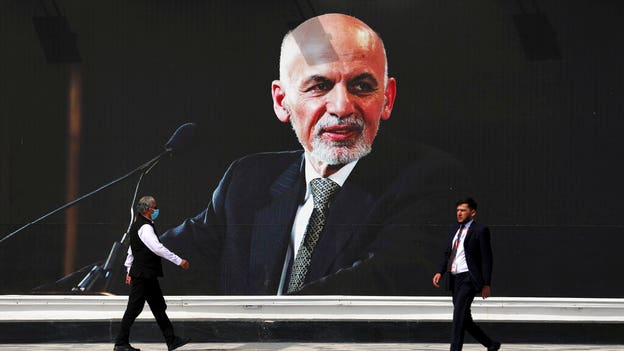 Ghani makes first statement since fleeing Afghanistan Sunday
