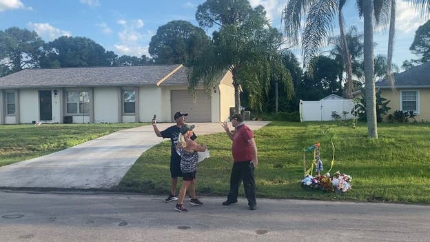 Fight between neighbor, protester breaks out near Brian Laundrie's family's home