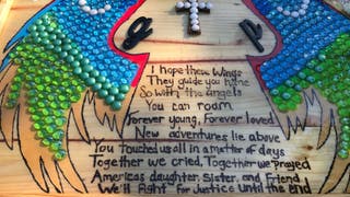 Gabby Petito's family takes home handmade plaque dedicated to 'America's Daughter'
