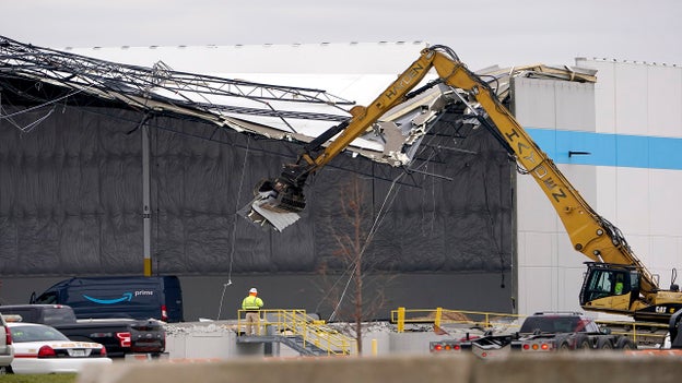 Illinois police: All accounted for after Amazon warehouse collapse, but 6 dead
