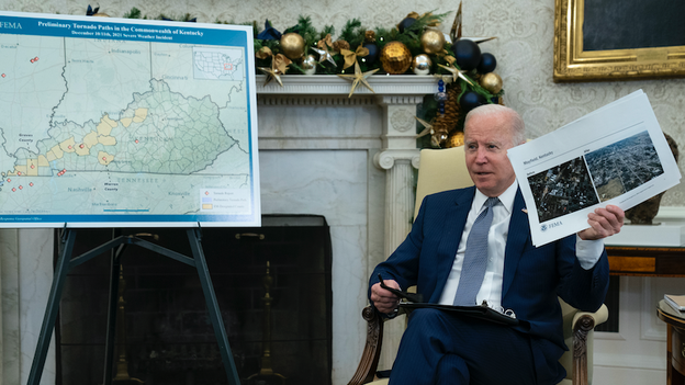 Biden traveling to Kentucky on Wednesday to survey damage