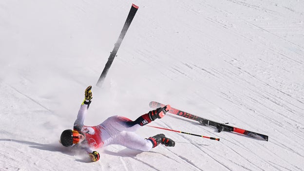 US skier Nina O'Brien suffers horrifying crash in Olympics giant slalom event