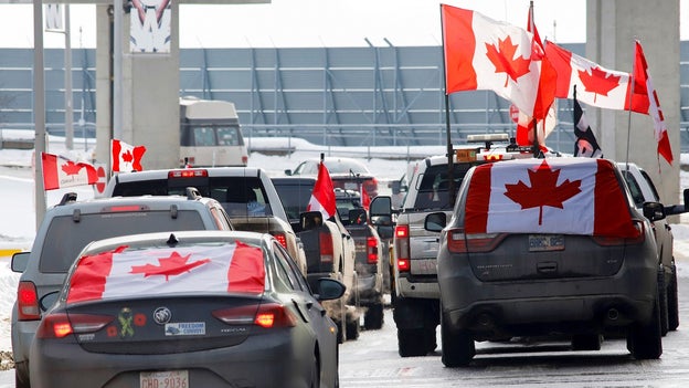 Protests shut down another US-Canada border crossing