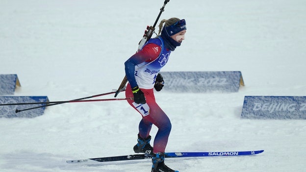 Norwegian wins her 3rd gold medal of Beijing Olympics in biathlon