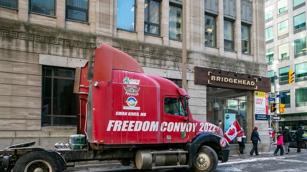 Canadian state news again suggests Russian forces behind trucker Freedom Convoy