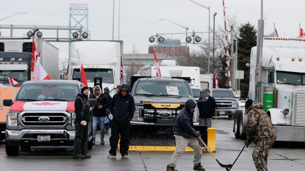 Ambassador Bridge blockade: Canadian mayor calling for more police resources