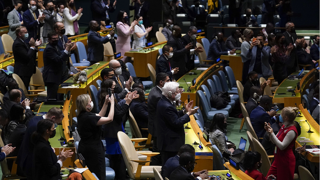UN passes historic resolution condemning Russia's invasion of Ukraine; China abstains