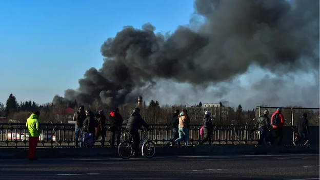Kremlin missile attacks strike Lviv, seen as crossroads for refugees and aid destination