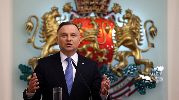 Poland's president says Russian army is acting like Hitler's SS troops