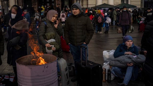 Photos show devastation of attacks as Ukraine invasion reaches eighth day