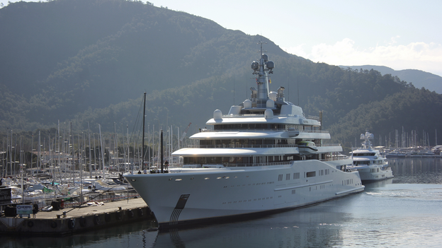 Two of Russian oligarch's luxury yachts find refuge in Turkey