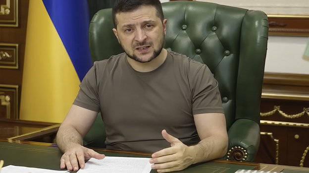 Zelenskyy vows to 'shoot down' the Russian pilot who attacked shelter in Mariupol