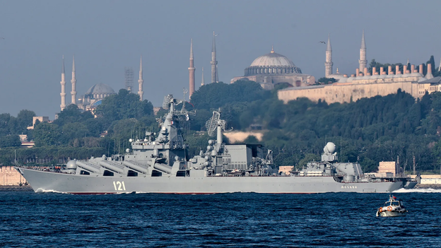 Russia reportedly strikes Kyiv missile factory after Black Sea warship sinks