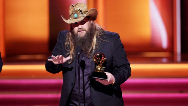 Chris Stapleton performs at the Grammys after talking about 'sacrifice' he made to be there