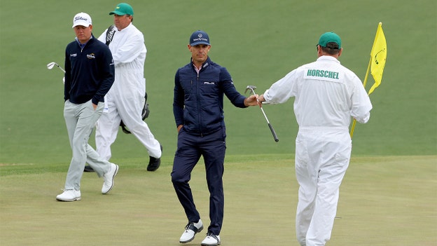 Billy Horschel heard yelling in disbelief after shot on No. 6 falls short, "No! No!"