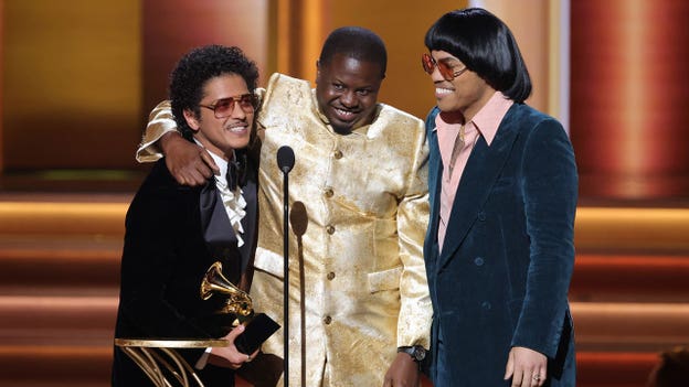Questlove presents song of the year Grammy to Silk Sonic, jokes about Will Smith Oscars slap