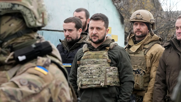 Zelenskyy says he saw ‘death, just death’ during Bucha, Ukraine visit