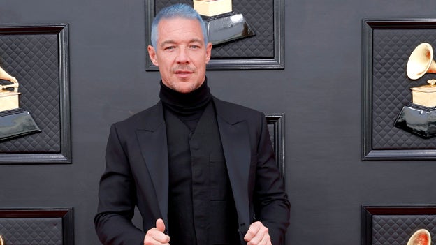 Diplo on the Grammys red carpet