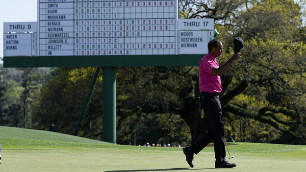 Tiger Woods talks treatment before second round of the Masters: 'Basically freezing myself to death'