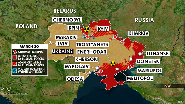 Ukraine retakes 2 villages near Chernihiv, UK says