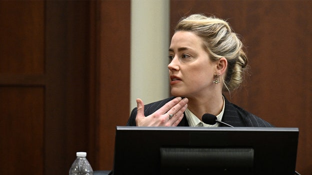 'He's guilty,' Amber Heard tells jurors of why Johnny Depp won't look her in the eye