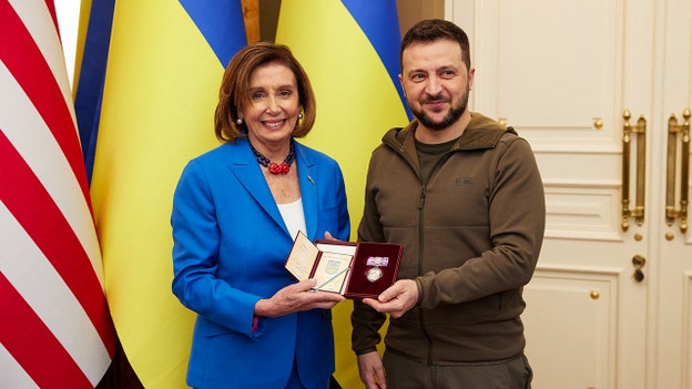 Pelosi, other members of Congress meet with Zelenskyy in Kyiv