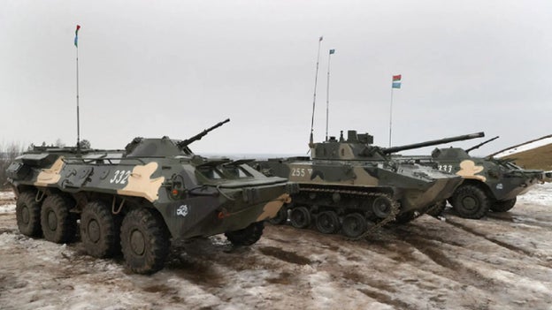 Ukraine says it is 'ready' as Belarus suddenly announces military exercises