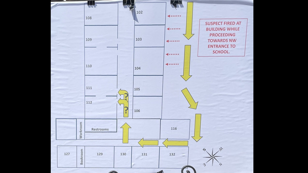 Map revealed of Salvador Ramos’ movements inside Uvalde elementary school